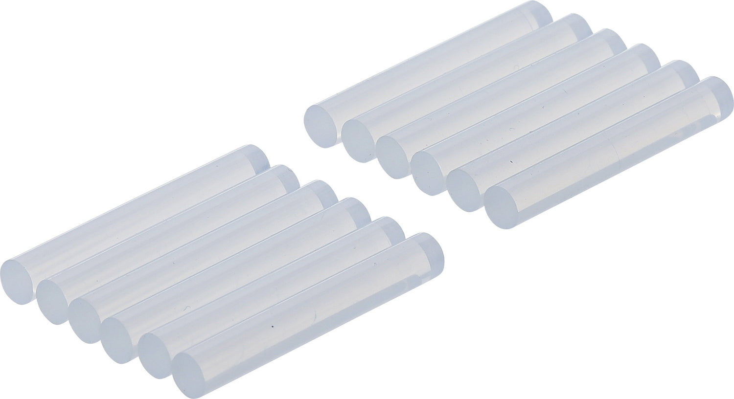 BGS DIY 80851 Heißklebepatronen transparent Ø 7,5mm x 50mm 12 teilig