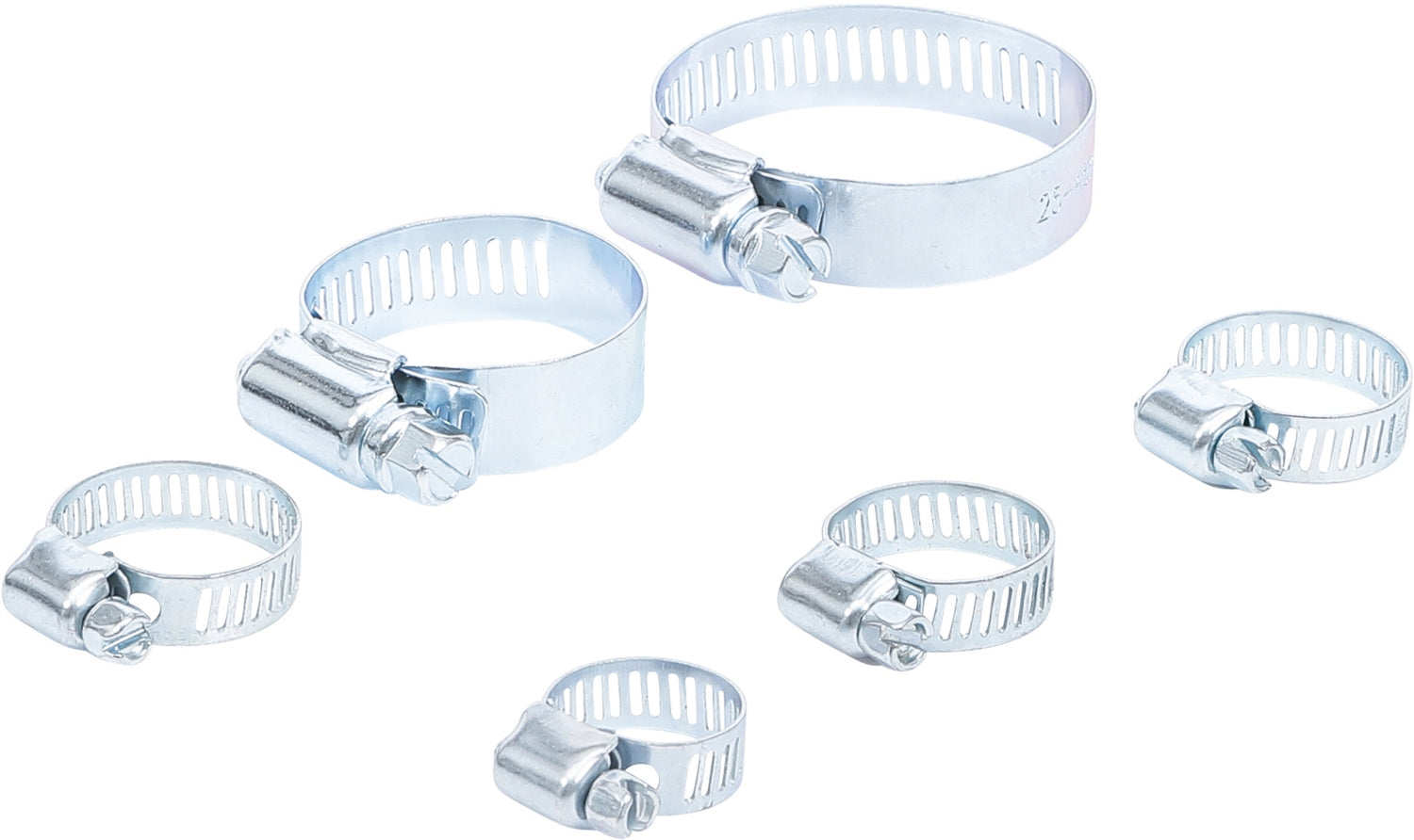 BGS DIY 80855 Sortiment Schlauchklemmen Durchmesser Ø 4 - 45mm 6 teilig