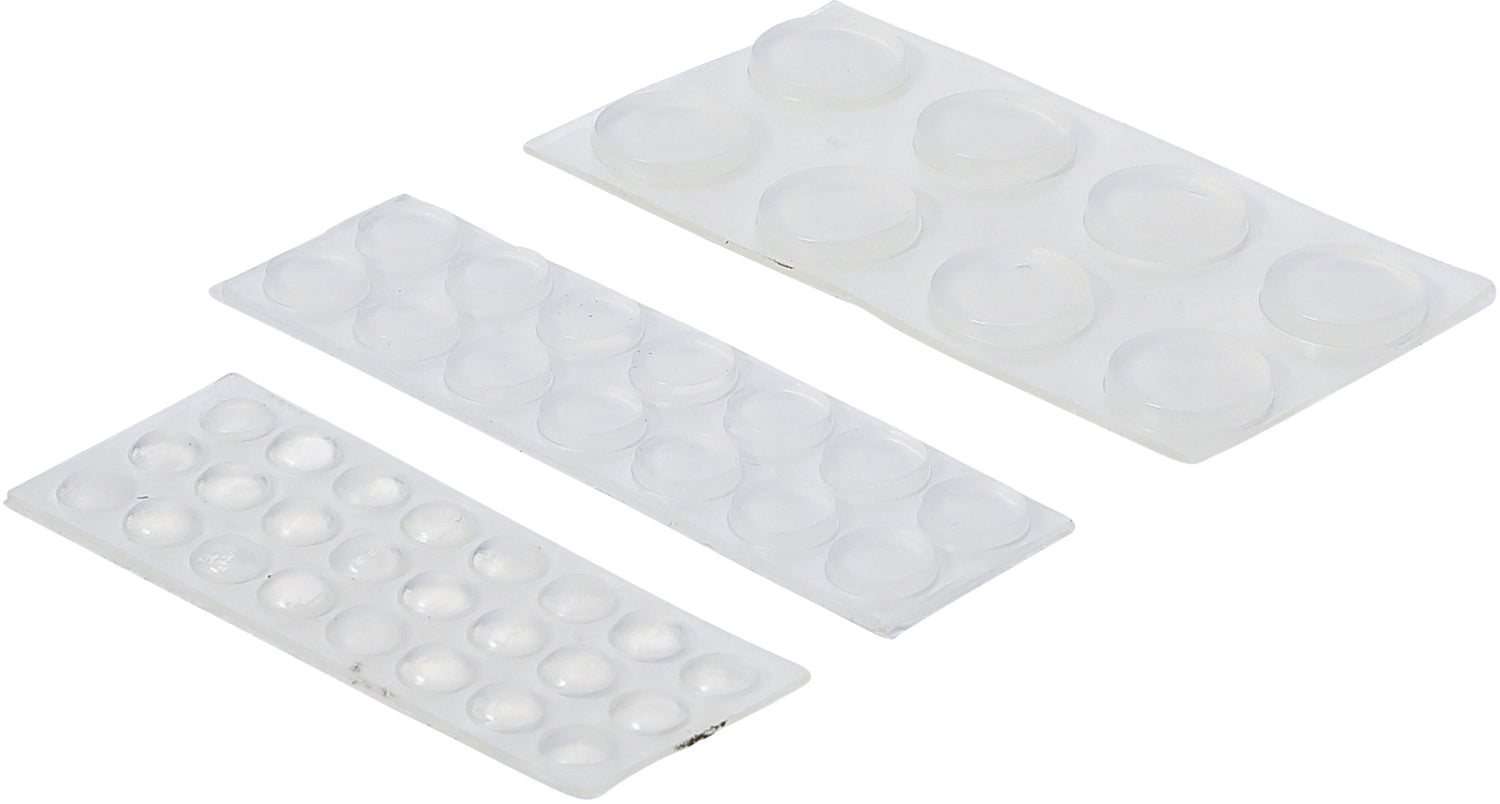 BGS DIY 80866 Satz Elastikpuffer transparent 46 teilig