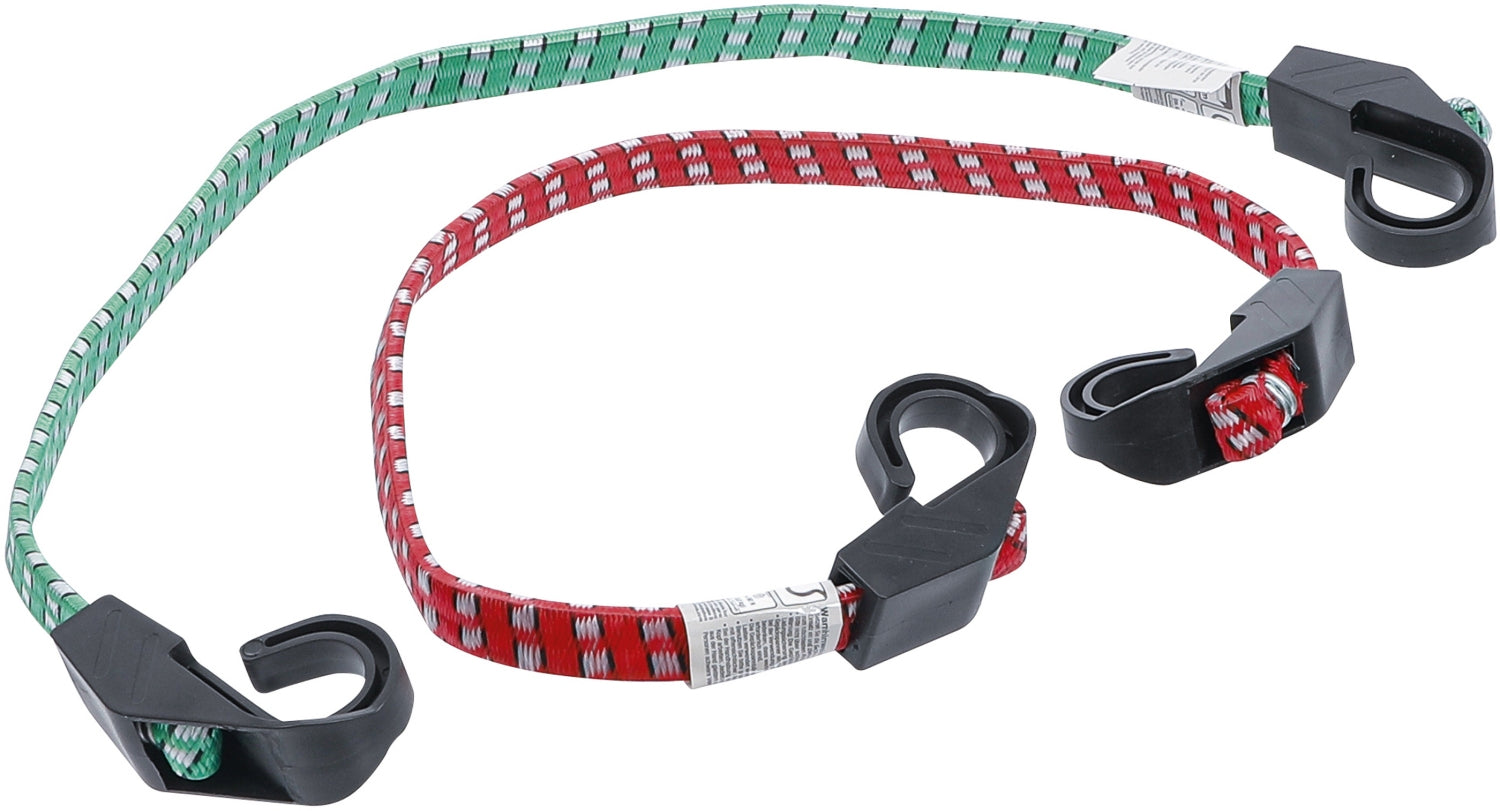 BGS DIY 85502 Satz Gepäckspanner Länge 600 - 800mm 2 teilig mit Haken