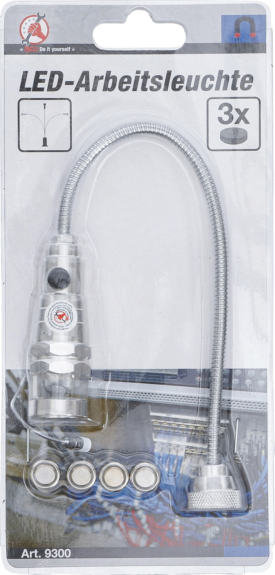 BGS DIY 9300 LED Arbeitsleuchte flexibler Schwanenhals