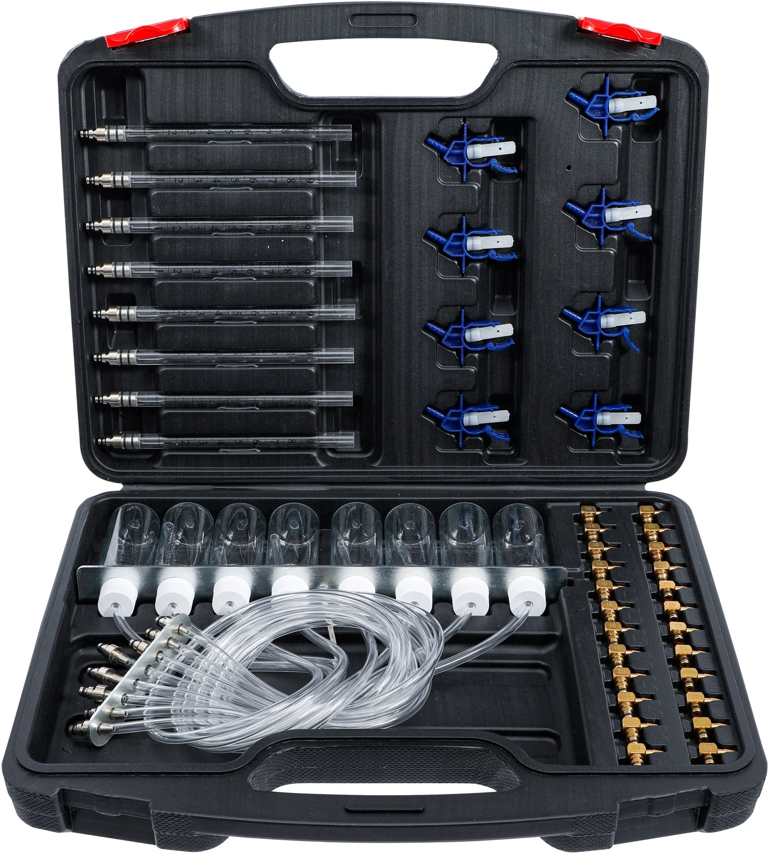Kit Testeur Common Rail Avec 32 Adaptateurs - Pour Injecteurs Jusqu'à 8 Cylindres - Compatible Bosch, Denso, Delphi, Siemens
