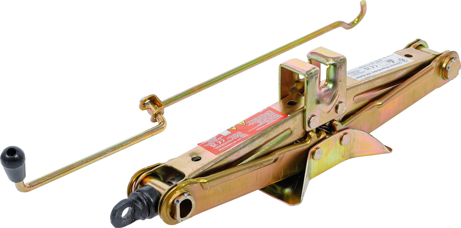 BGS DIY 9909 Scheren Wagenheber mit Kurbel 1t einklappbar