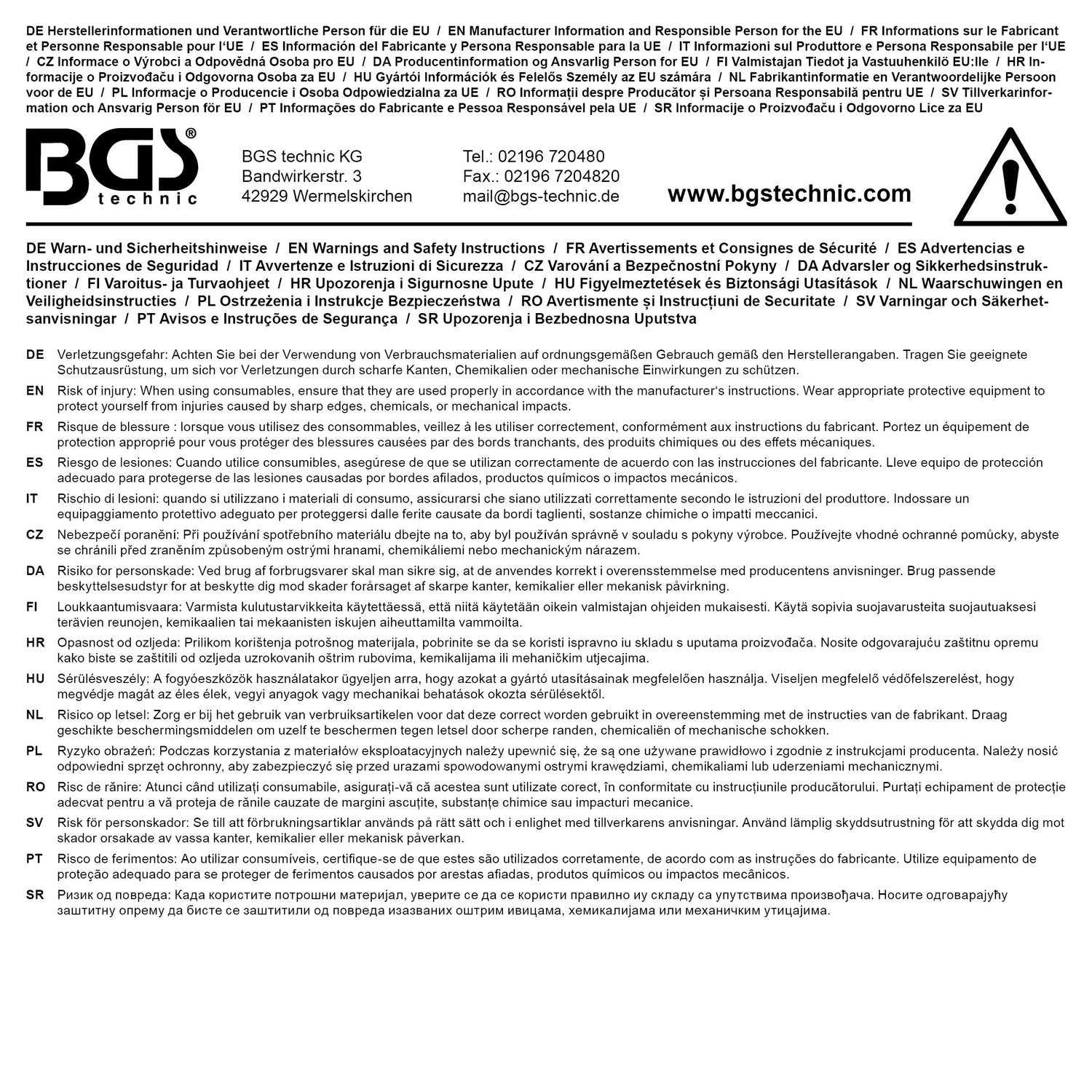 BGS 6845 Sortiment Gewindeeinsätze selbstschneidend 32-teilig