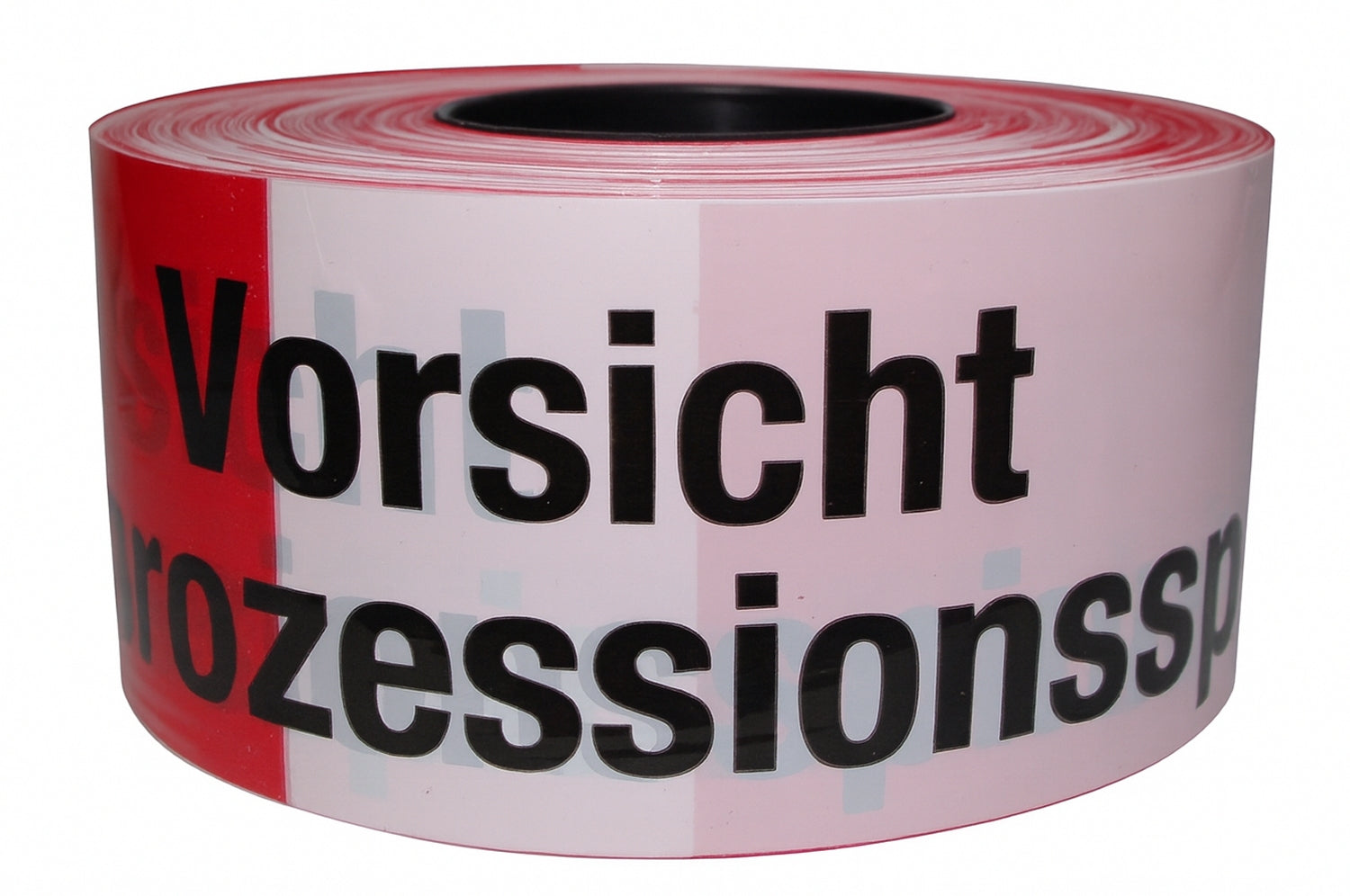 FLUID 10085 Absperrband Warnband Rot Weiß mit Aufdruck VORSICHT EICHENPROZESSIONSSPINNER Länge 500m