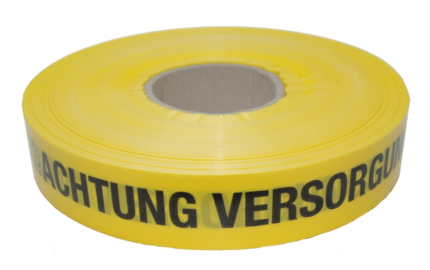 FLUID 20025 Trassenwarnband aus PE Gelb mit Aufdruck ACHTUNG VERSORGUNGSLEITUNG Länge 250m