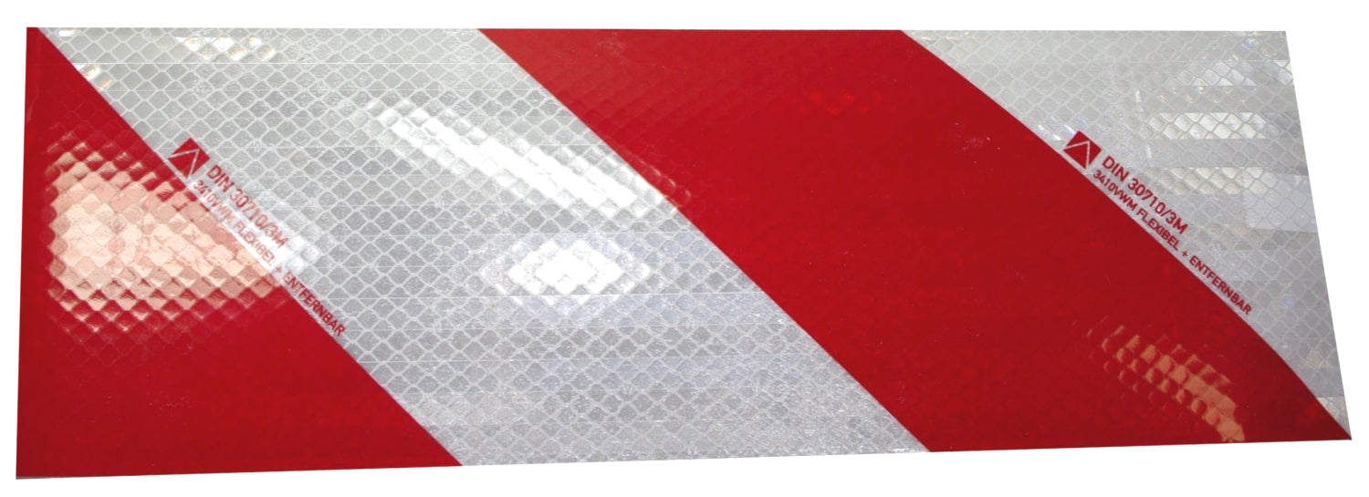 FLUID 90042 Set Fahrzeug Warnmarkierung selbstklebende retroreflektierende Signalfolie rot weiß