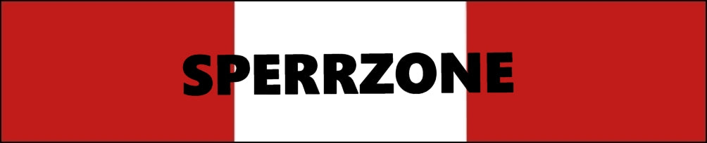 FLUID 10036 Absperrband Warnband EXTREM REISSFEST Rot Weiß mit Aufdruck SPERRZONE Länge 500m