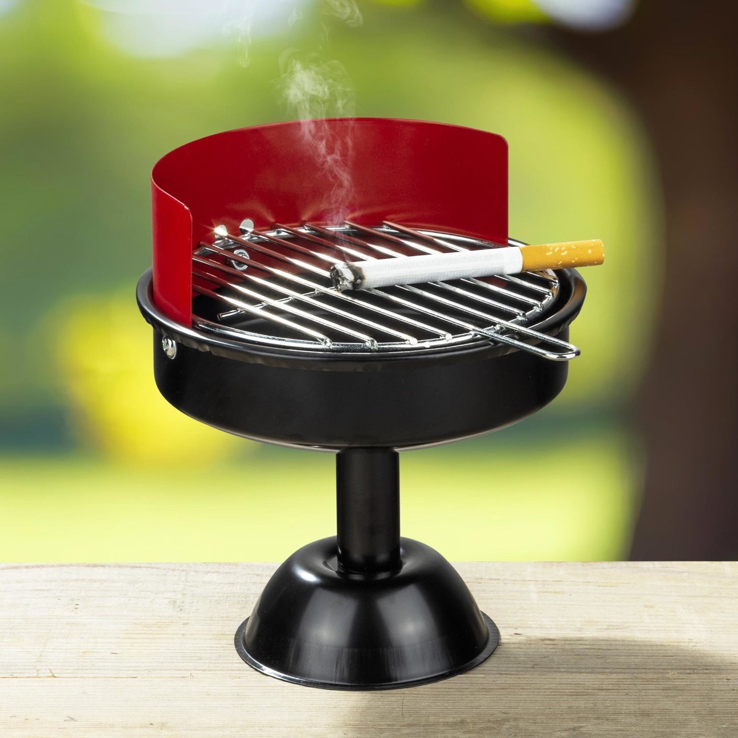 Haushalt International 16053 Aschenbecher im Grill Design Ø13cm Höhe 15cm