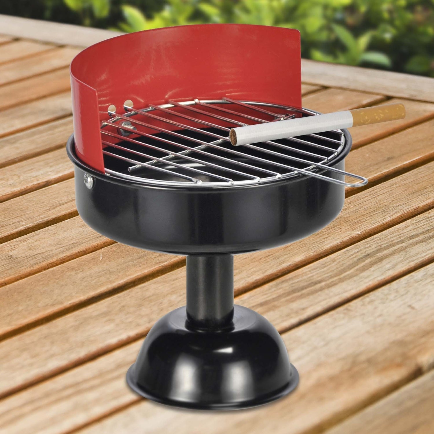 Haushalt International 16053 Aschenbecher im Grill Design Ø13cm Höhe 15cm