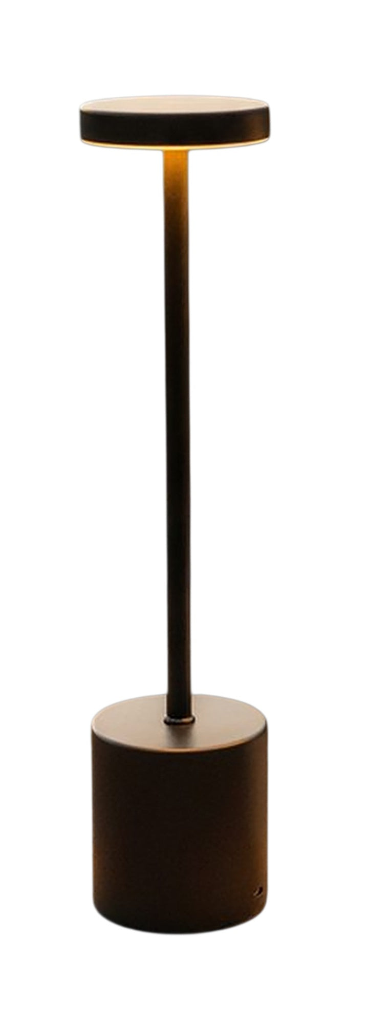 Haushalt International 70590 Tischlampe aus Metall Schwarz Höhe 34cm Tischleuchte