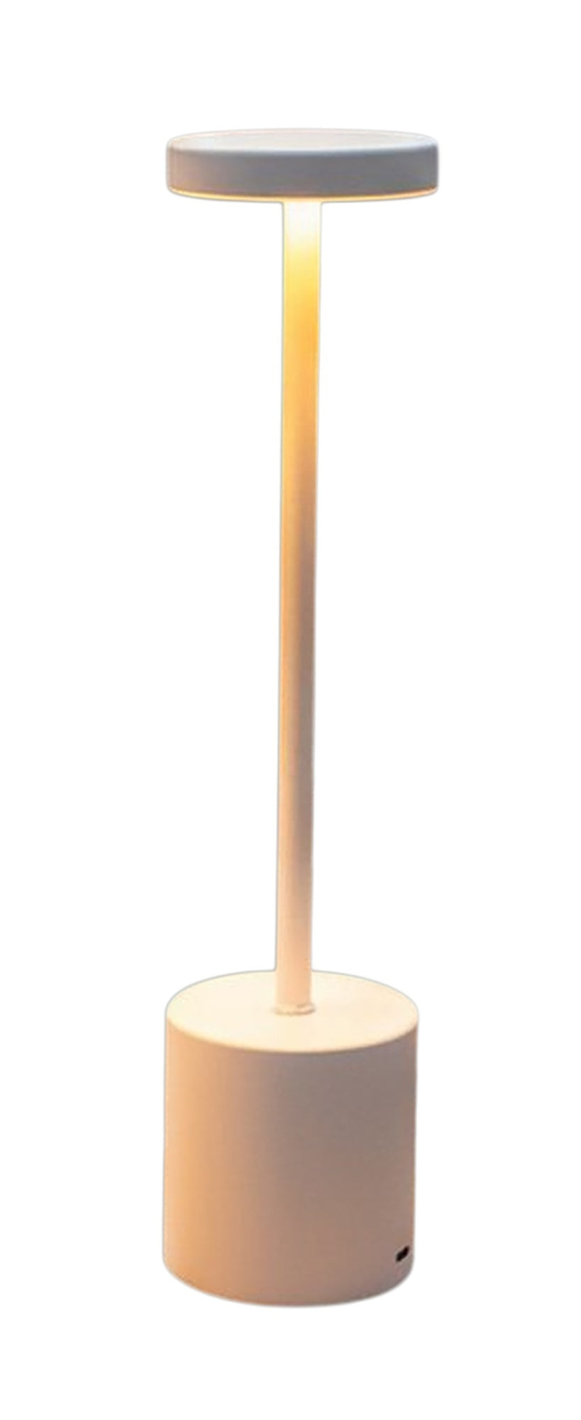 Haushalt International 70590 Tischlampe aus Metall Weiß Höhe 34cm Tischleuchte