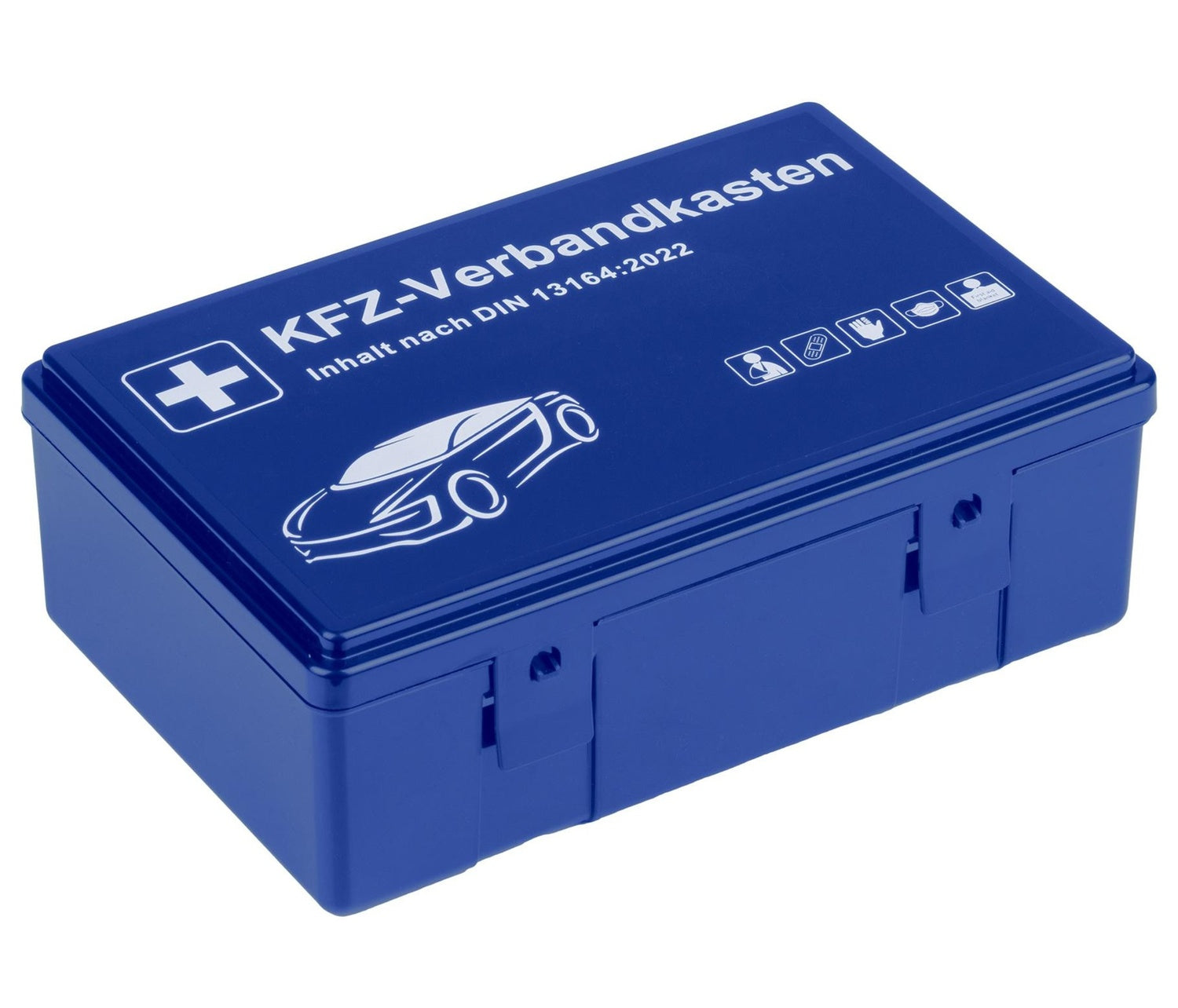 Haushalt International 95248 KFZ Verbandkasten Erste-Hilfe Koffer im blauem Koffer