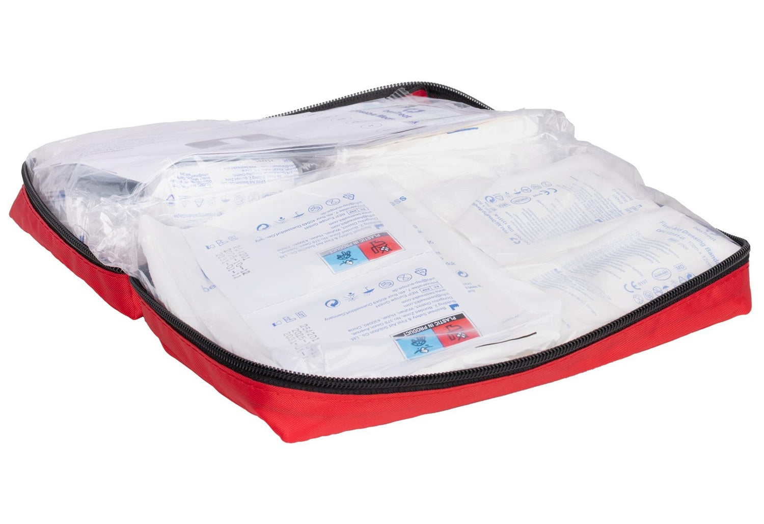 Haushalt International 95249 KFZ Verbandtasche Erste-Hilfe Tasche in roter Tasche