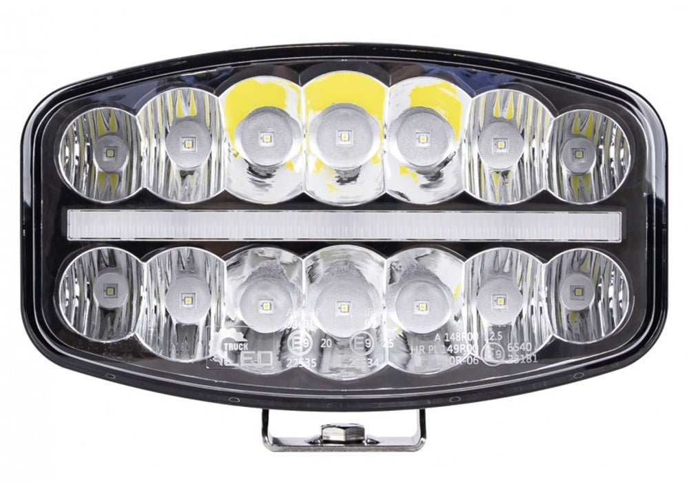 KAMAR L3419 LED Scheinwerfer Slim mit mittigem Positionslicht 10+14x LED 12/24 Volt