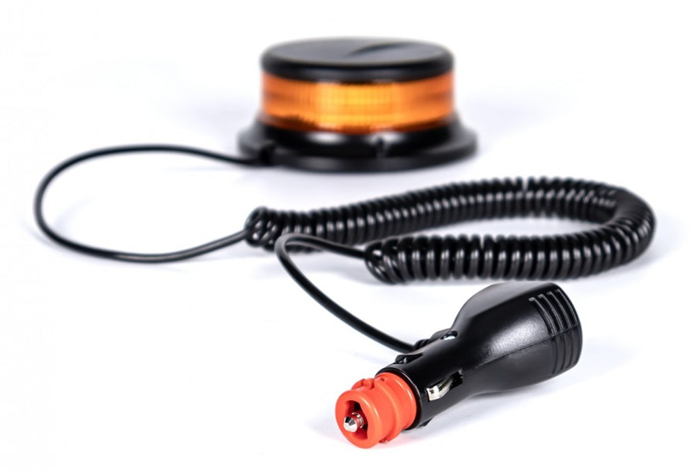 KAMAR ALR0054 LED Warnleuchte Truck LED Pico 18x LED orange mit Magnetfuß 12/24 Volt