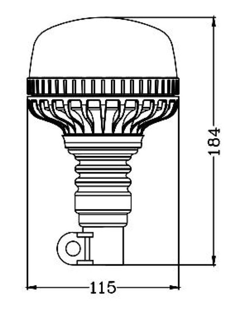 KAMAR ALR0061 LED Warnleuchte Truck LED OPTI 36x LED Flex 12/24 Volt
