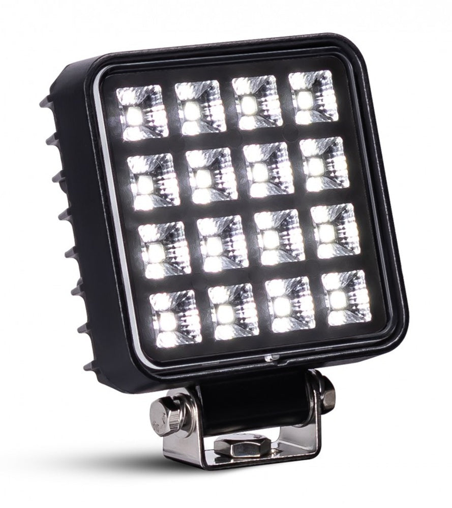 KAMAR L0154 LED Arbeitsscheinwerfer 16x LED quadratisch mit Schalter 12/24 Volt