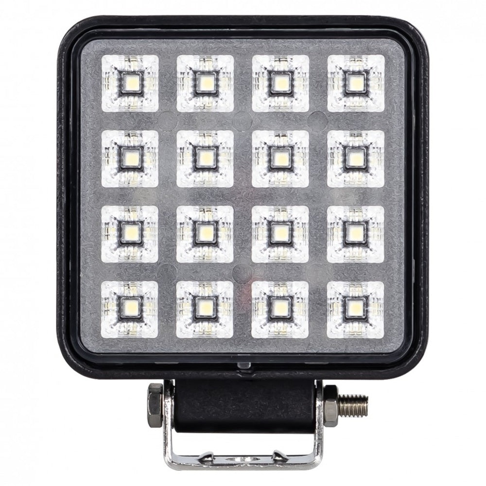 KAMAR L0154 LED Arbeitsscheinwerfer 16x LED quadratisch mit Schalter 12/24 Volt