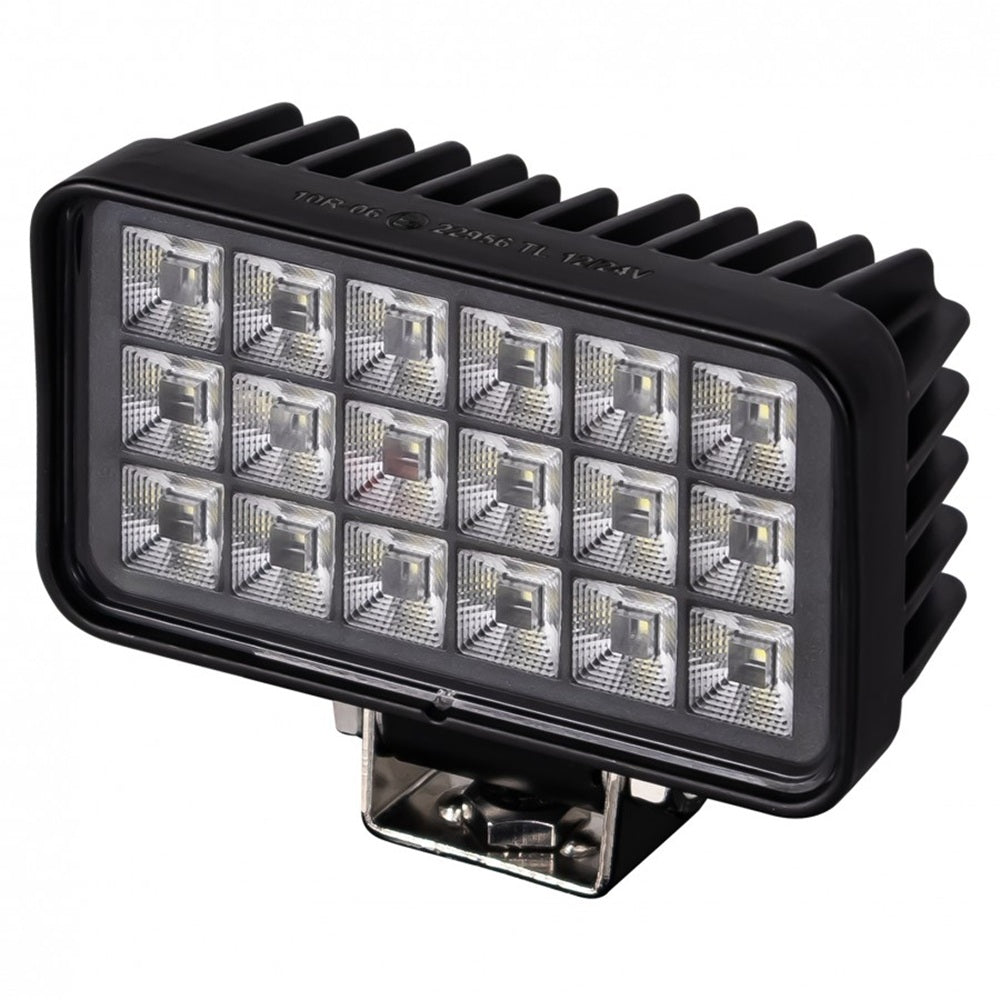 KAMAR L0169 LED Arbeitsscheinwerfer 18x LED mit Schalter Flood 12/24 Volt