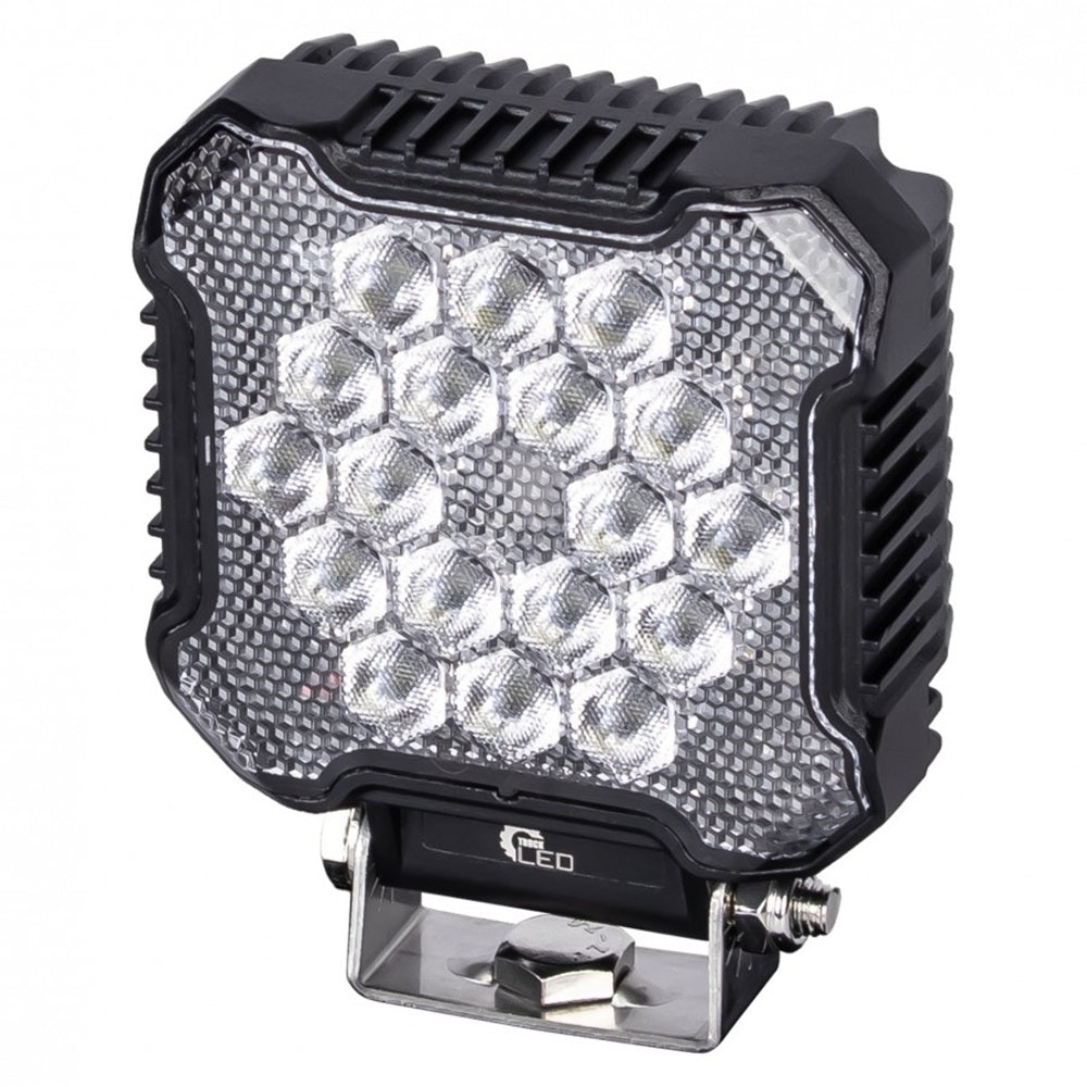 KAMAR L0172 LED Arbeitsscheinwerfer 18x LED kantiges Design 12/24 Volt