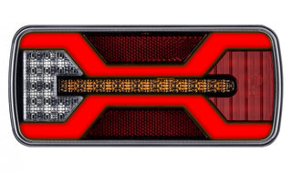 KAMAR L2427 LED Rückleuchte X-SPIDER 1 COF NPL 69x LED mit Kennzeichenlicht 10-30 Volt
