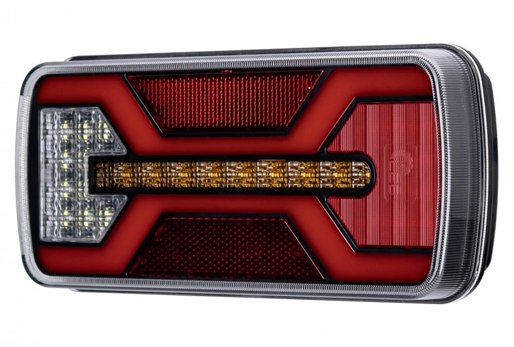 KAMAR L2427 LED Rückleuchte X-SPIDER 1 COF NPL 69x LED mit Kennzeichenlicht 10-30 Volt