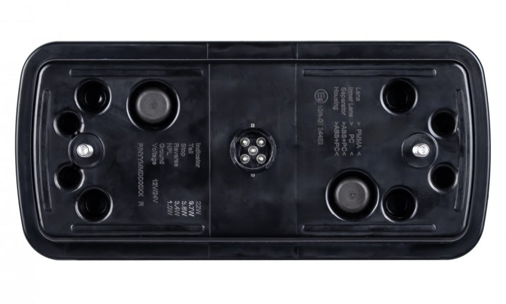KAMAR L2430 LED Rückleuchte X-SPIDER 1 P/M NPL Bajonett 69x LED Nebelschlusslicht Kennzeichenlicht 10-30 Volt