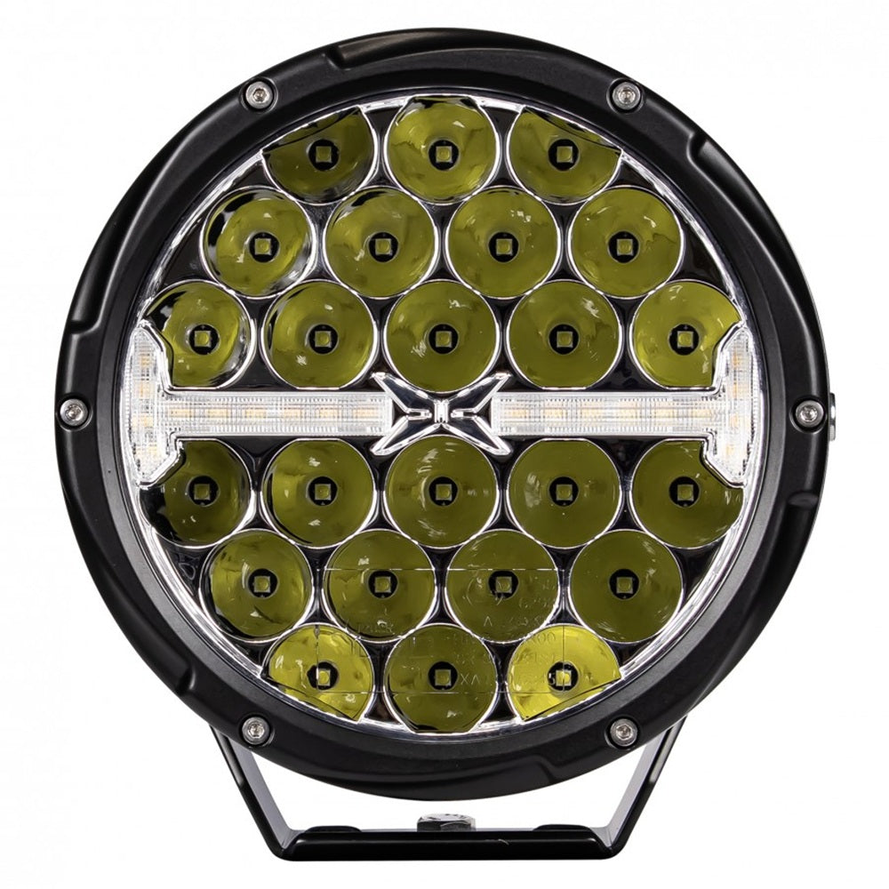 KAMAR L3426 LED Scheinwerfer mit Positionslicht und orangem Warnblitz 12/24 Volt