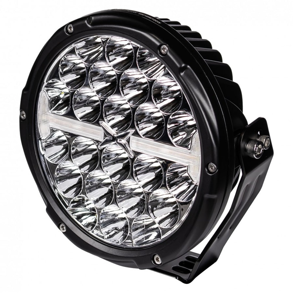 KAMAR L3426 LED Scheinwerfer mit Positionslicht und orangem Warnblitz 12/24 Volt