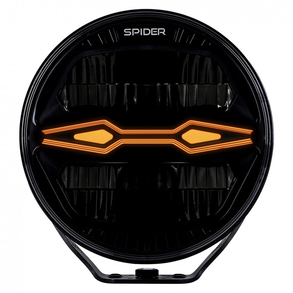 KAMAR L3442 LED Fernscheinwerfer X-SPIDER NINJA rund mit Positionslicht und orangem Warnlicht 78x LED12/24 Volt