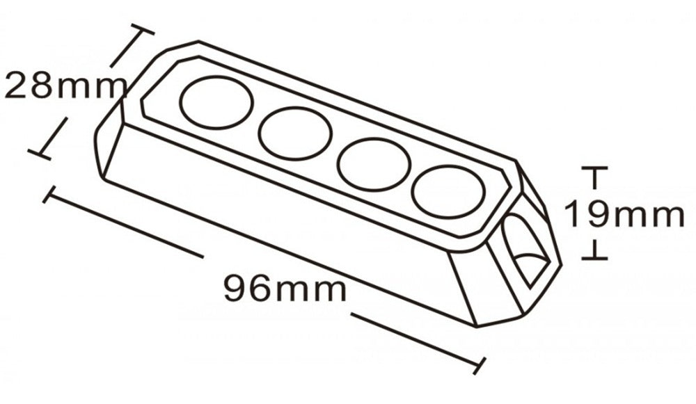 KAMAR LW0025-ALR-1 LED Stroboskoplicht 4x LED orange R65 R10
