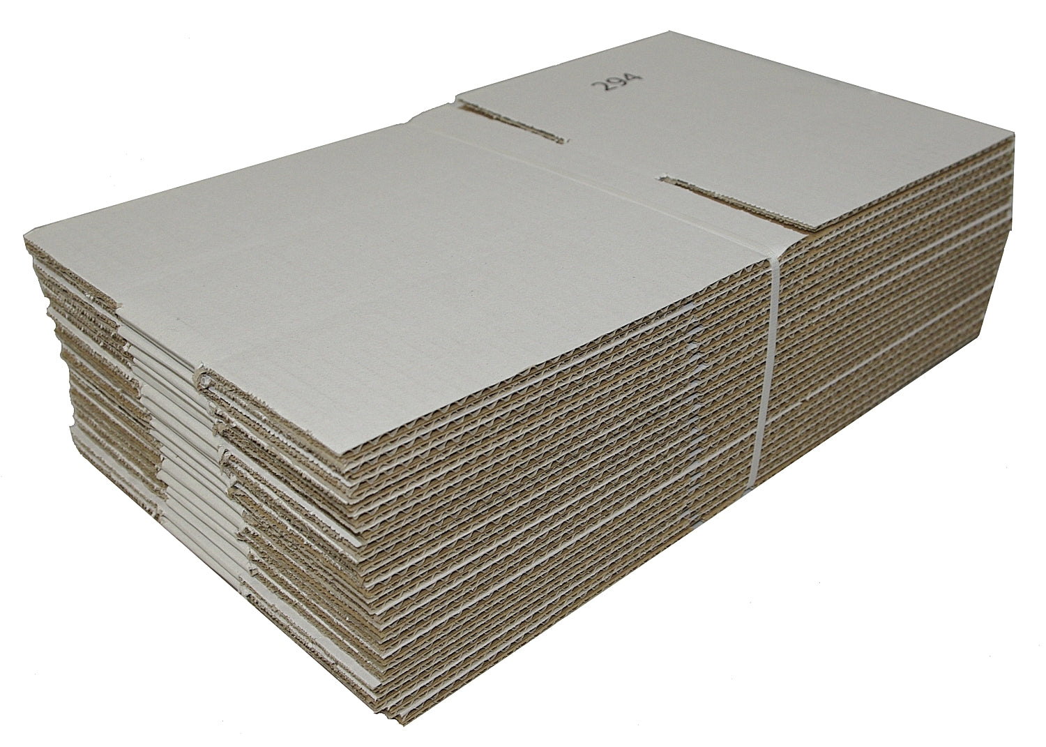 Karton Nr. 294 - 20 x Faltkarton Faltschachtel Farbe weiß 215 x 150 x 55mm