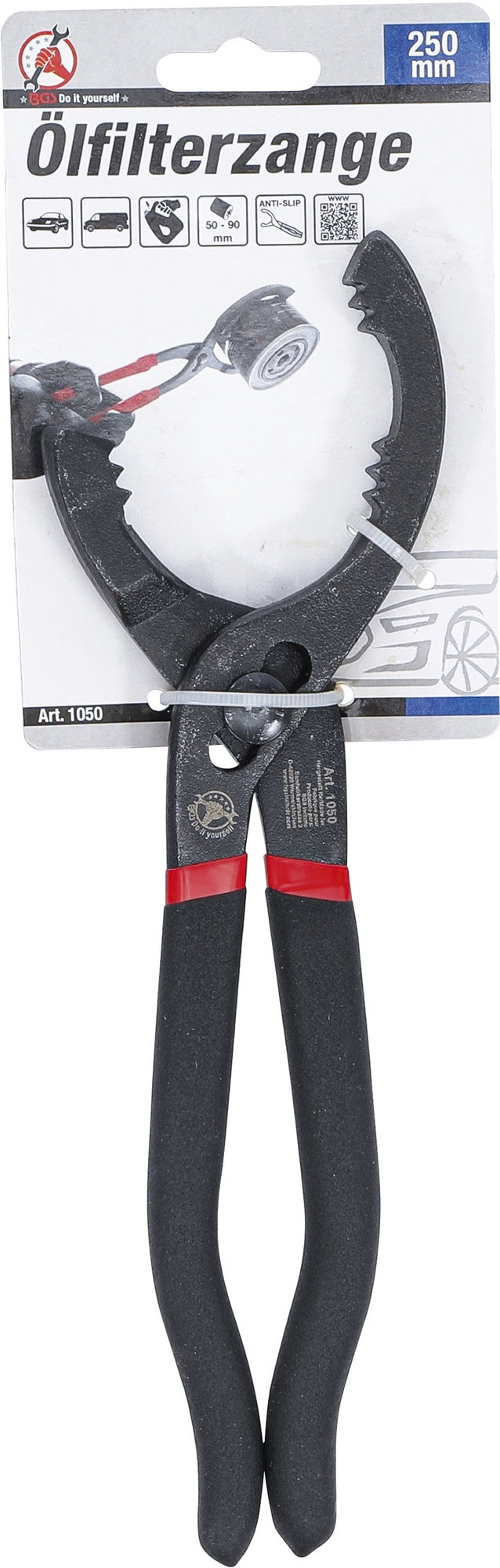 BGS DIY 1050 Ölfilterzange Länge 250mm