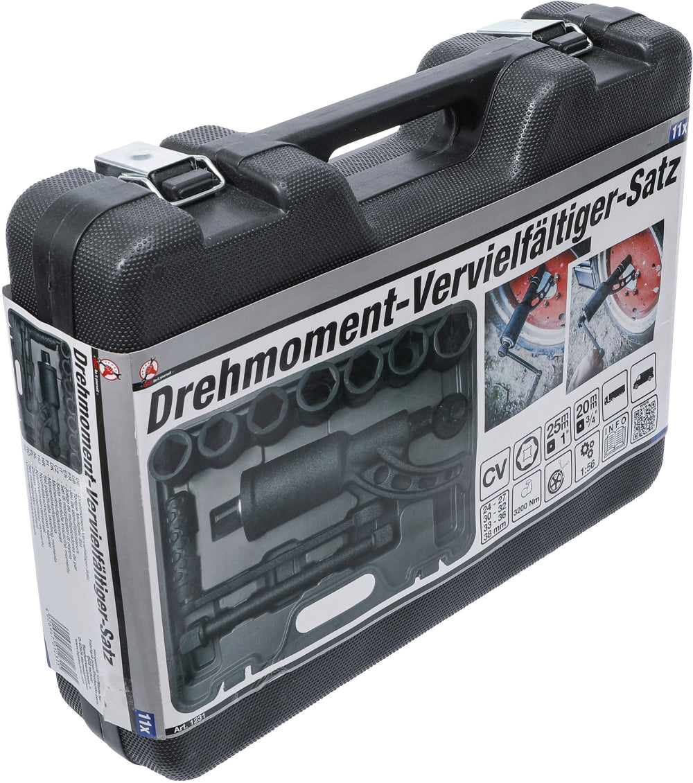 BGS DIY 1231 Satz Drehmoment Vervielfältiger Antreib 25mm (1") 3200Nm