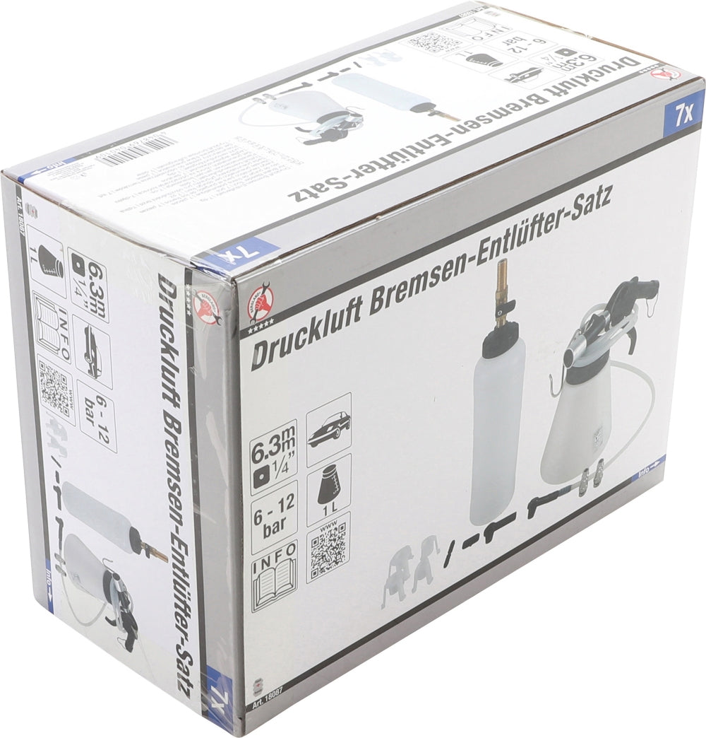 BGS DIY 18087 Satz Druckluft Entlüfter für Bremsen 7-teilig