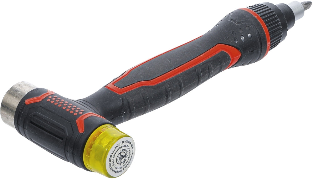 BGS DIY 20800 Wechselkopfhammer mit Ratschendrehgriff für Bits umschaltbar 3 in 1