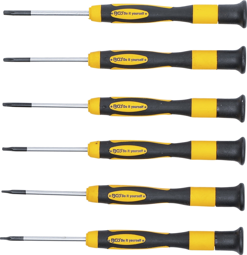 BGS DIY 35808 Satz Präzisions Schraubendreher T-Profil (für Torx) 6 teilig
