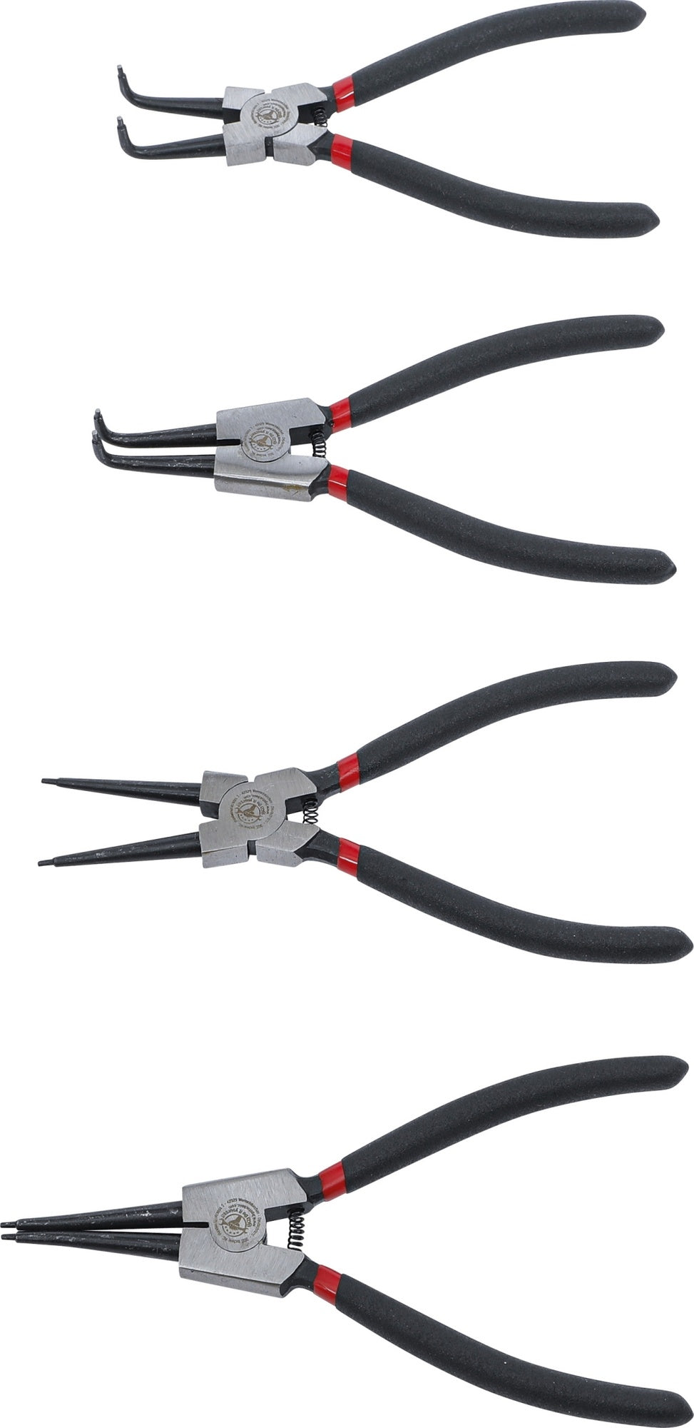 BGS DIY 52100 Satz Sprengringzangen / Zangen 175mm 4 teilig
