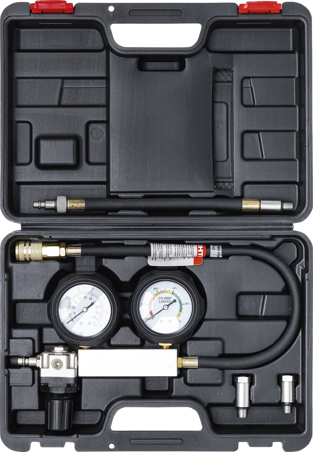 BGS DIY 62646 Satz Druckverlust Tester für Benzinmotoren mit Zündkerzengewinde M12 x 1,25 und M14 x 1,25