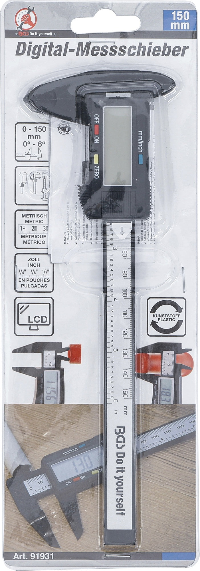 BGS DIY 91931 Digitaler Messschieber