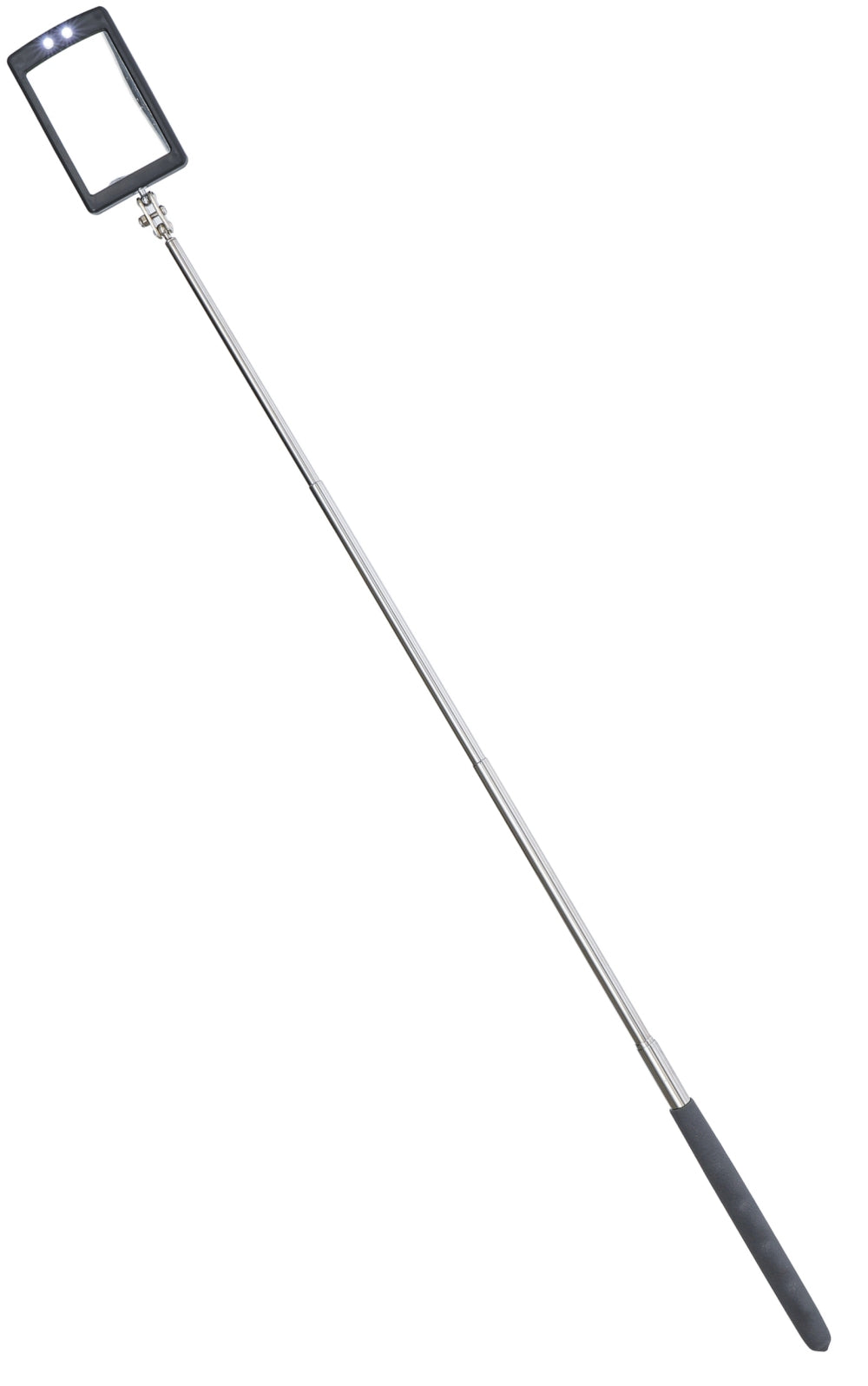 BGS DIY 99302 LED Inspektionsspiegel mit Teleskopfunktion 290 - 876mm inkl. Batterien