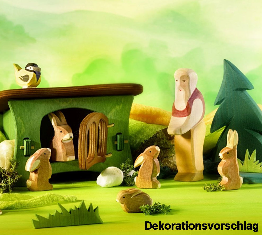 OSTHEIMER 10021 Großvater aus Holz Höhe 14cm Familie & Bauernhof
