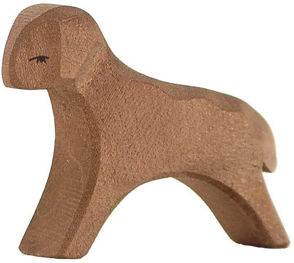 OSTHEIMER 11656 Lamm laufend braun aus Holz Höhe 5,5cm Familie & Bauernhof