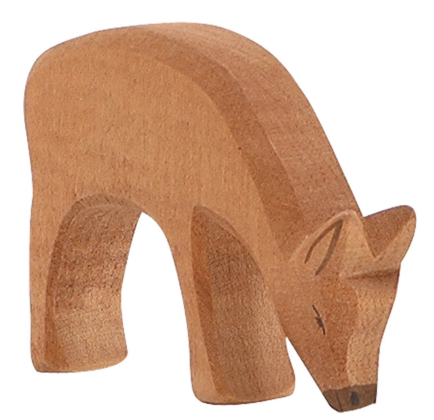 OSTHEIMER 15352 Hirschkuh fressend aus Holz Höhe 8cm Tiere in Wald & Flur