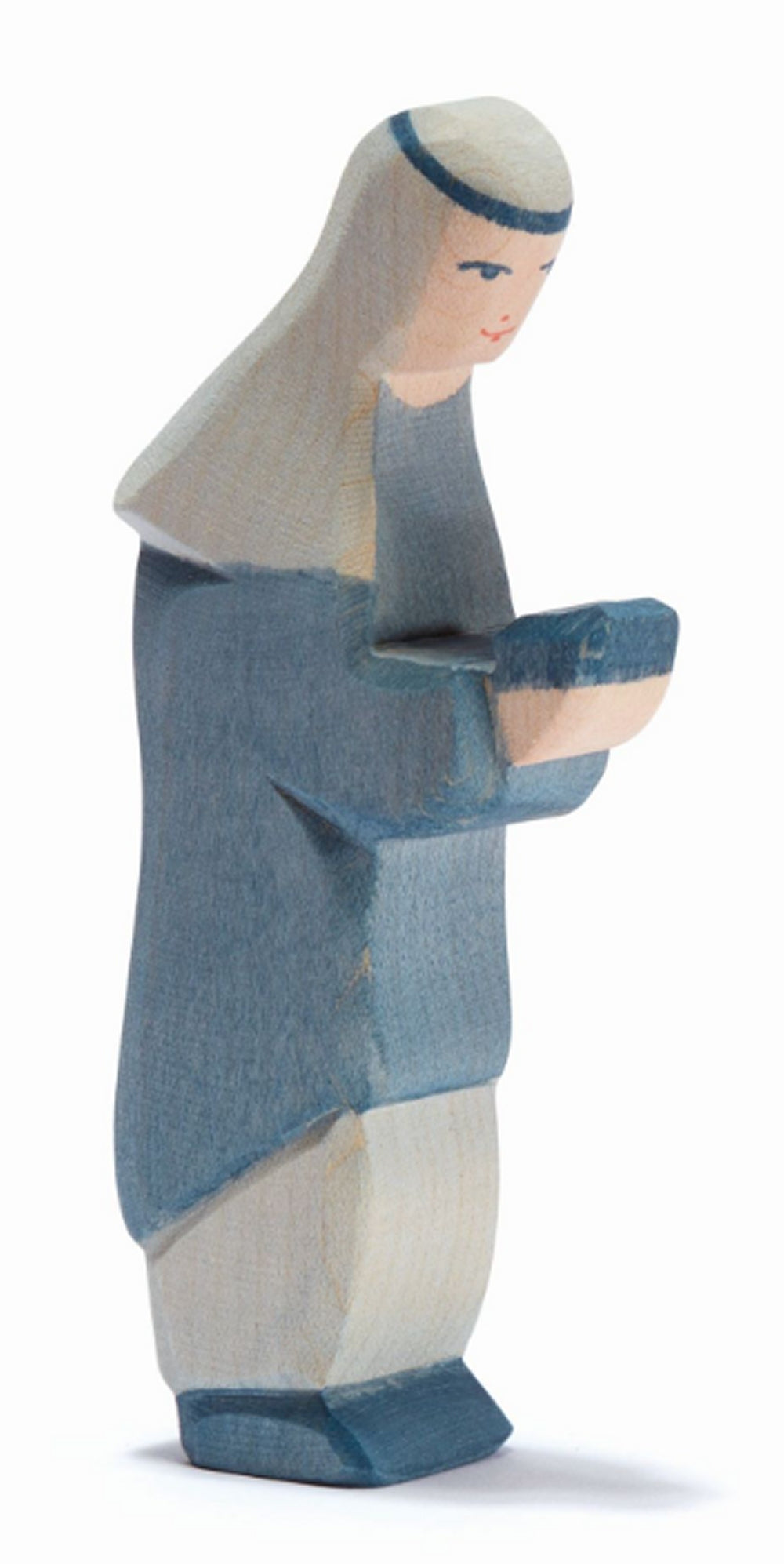 Ostheimer Engelchen Aus Holz (8 Cm) – Bio-Holzfigur In Rosa, Handbemalt & Nachhaltig