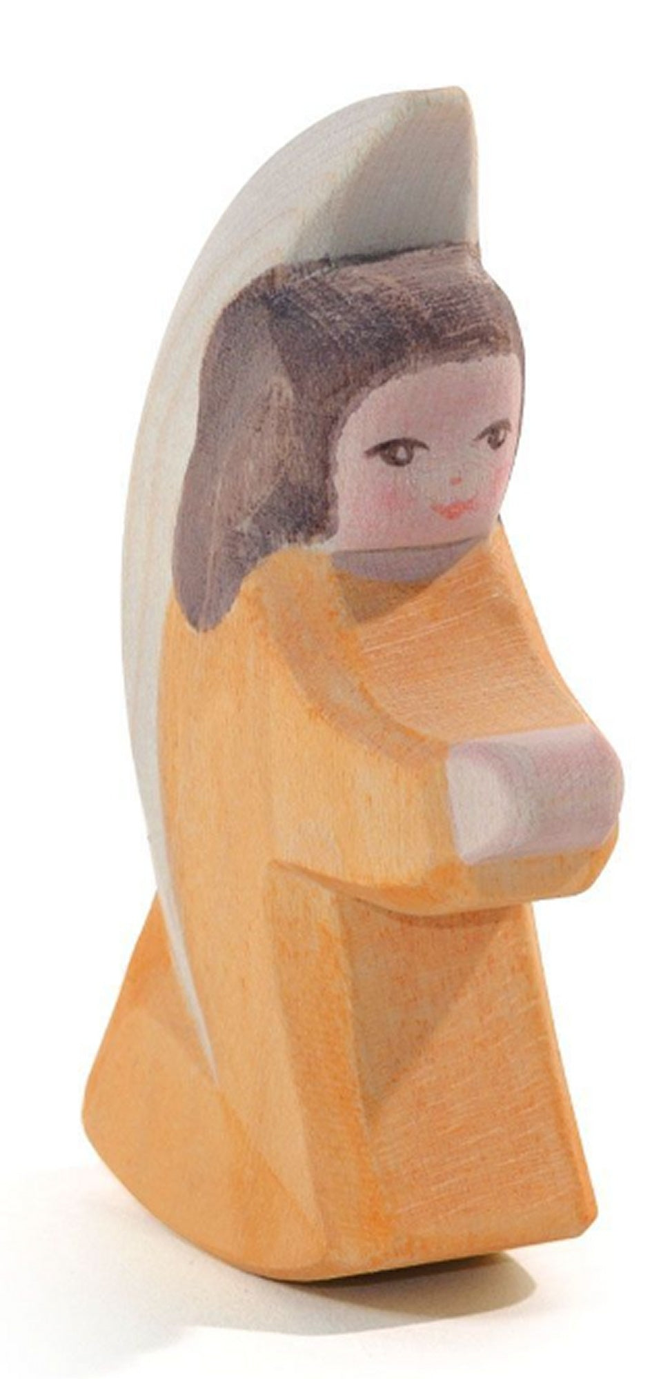 OSTHEIMER 42013 Engelchen orange aus Holz Höhe 8cm Jahresfeste Engel Weihnachtsengel