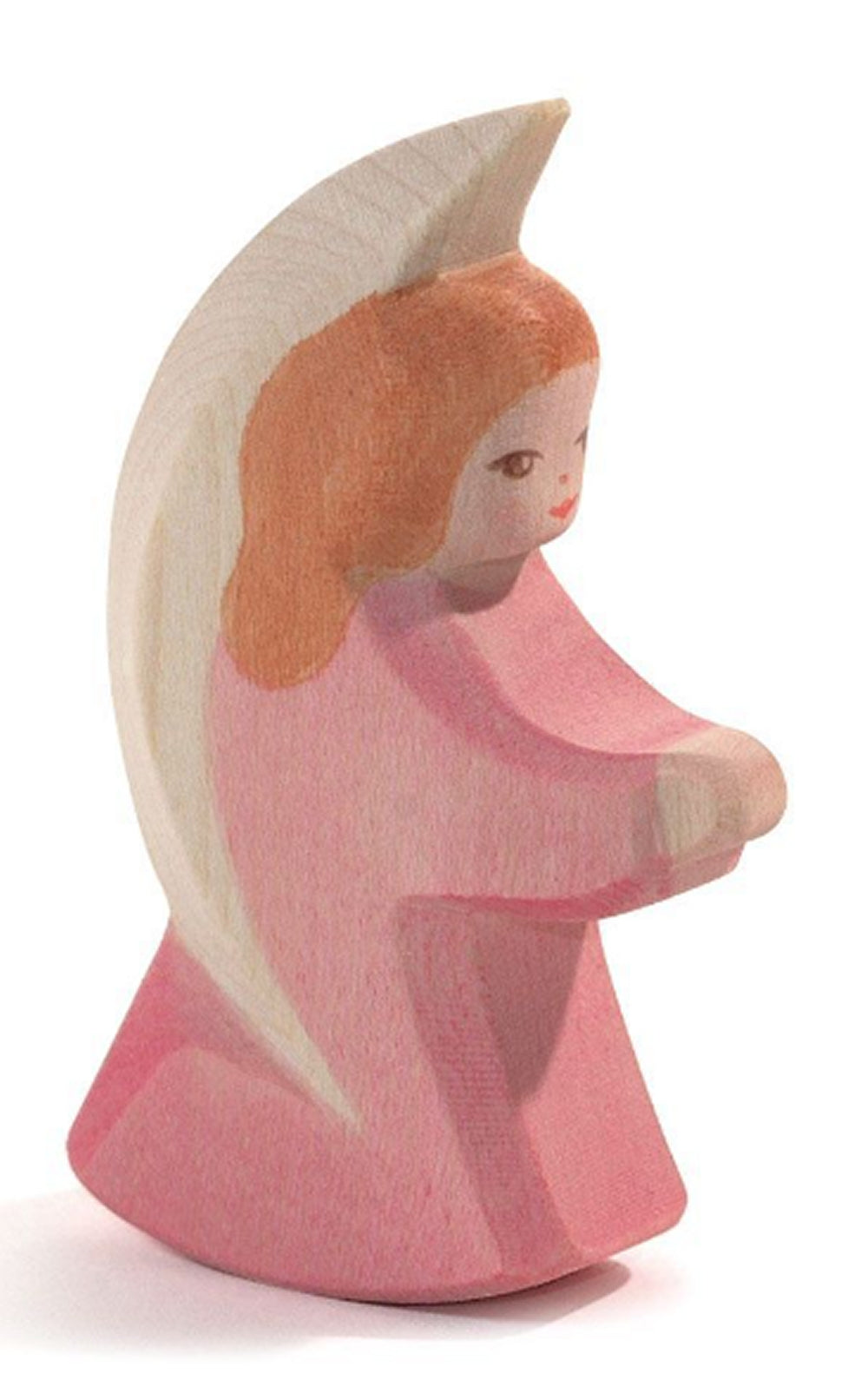 OSTHEIMER 42015 Engelchen rosa aus Holz Höhe 8cm Jahresfeste Engel Weihnachtsengel