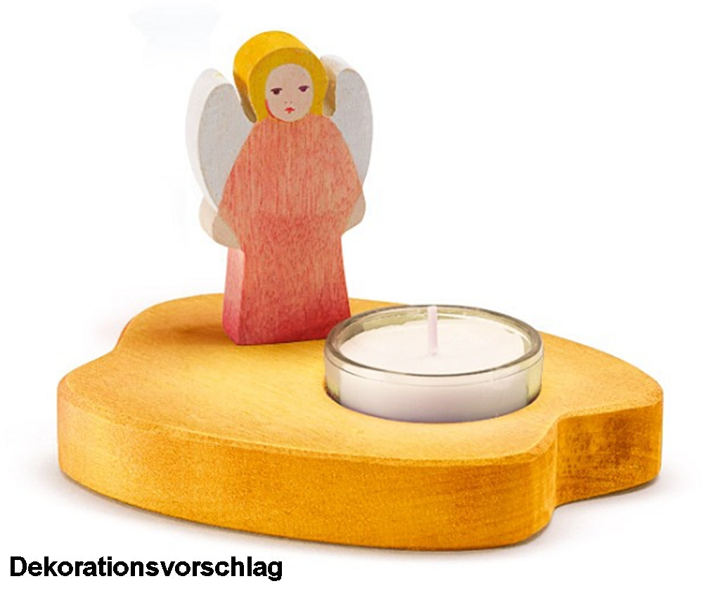 Ostheimer 5530284 Engel rot aus Holz Höhe 4cm Jahresfeste Weihnachtsengel