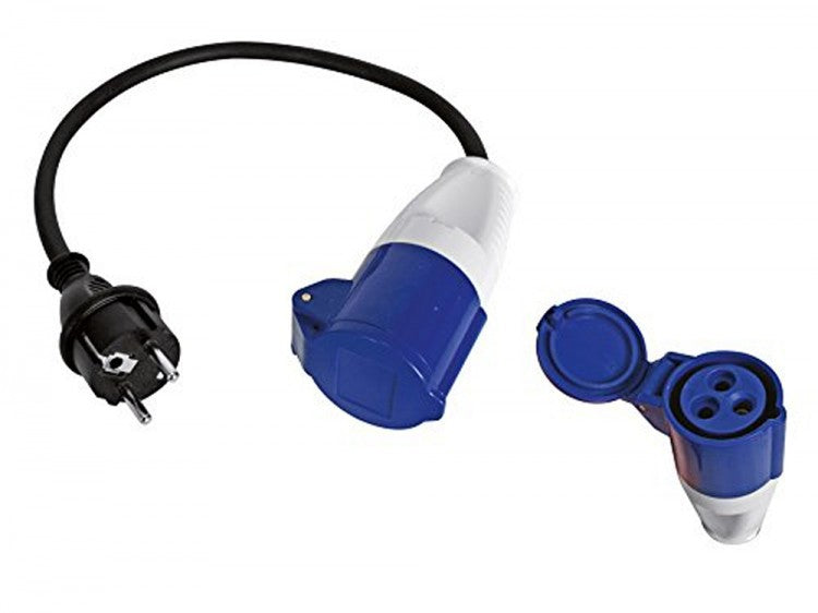 PEREL ECEEC Adapter Kabel von CEE Kupplung auf Schuko Stecker 230 Volt